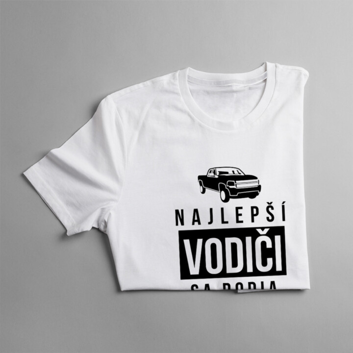 Najlepší vodiči sa rodia v januári - pánske tričko s potlačou