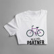 Najlepší partner k jazde na bicykli - Pánske tričko s potlačou