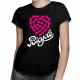 Bicycle – heartbeat chain - dámske tričko s potlačou