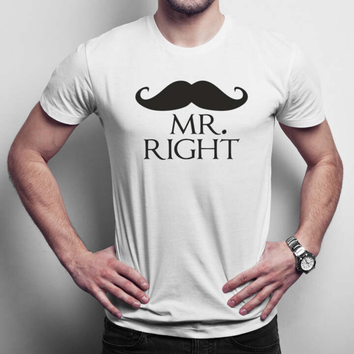 Mr. Right - pánske tričko s potlačou