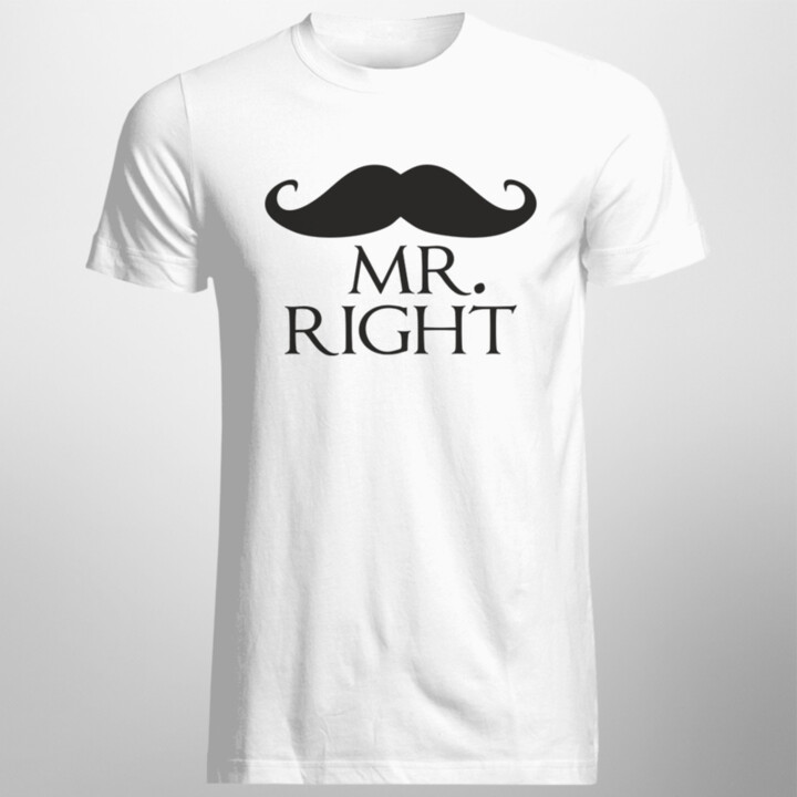 Mr. Right - pánske tričko s potlačou