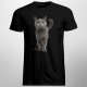 Britská mačka - pánske a dámske tričko s potlačou