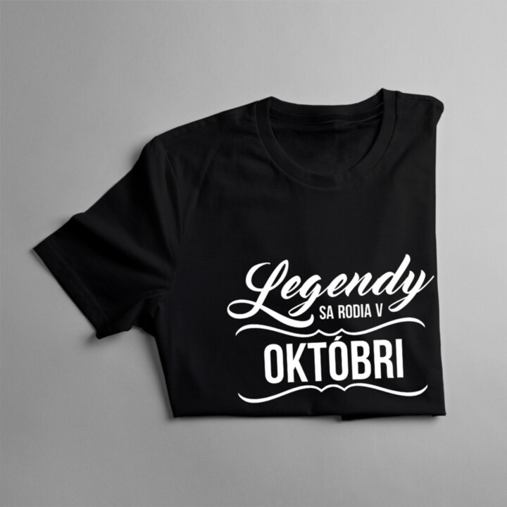 Legendy sa rodia v októbri - pánske  tričko s potlačou