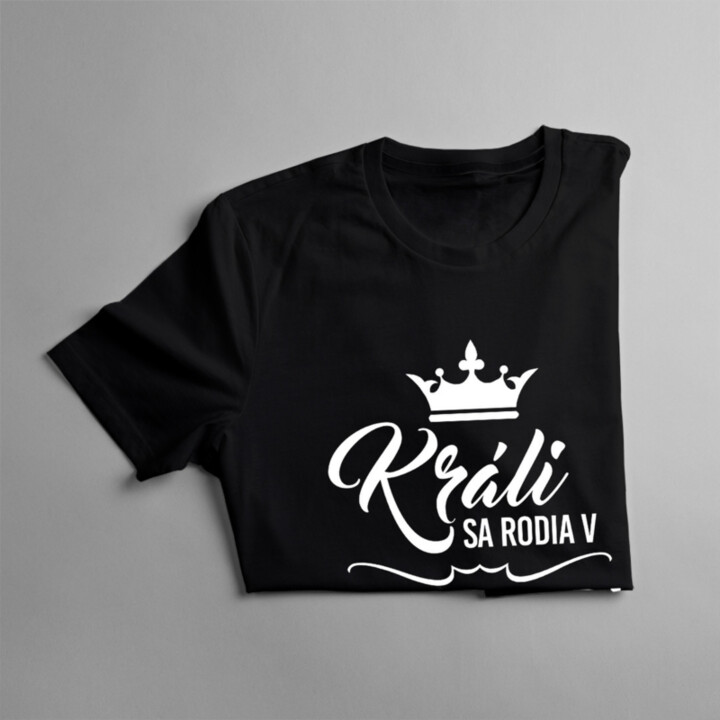 Králi sa rodia v decembri - pánske tričko s potlačou