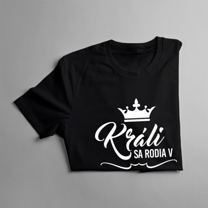 Králi sa rodia v novembri - pánske tričko s potlačou