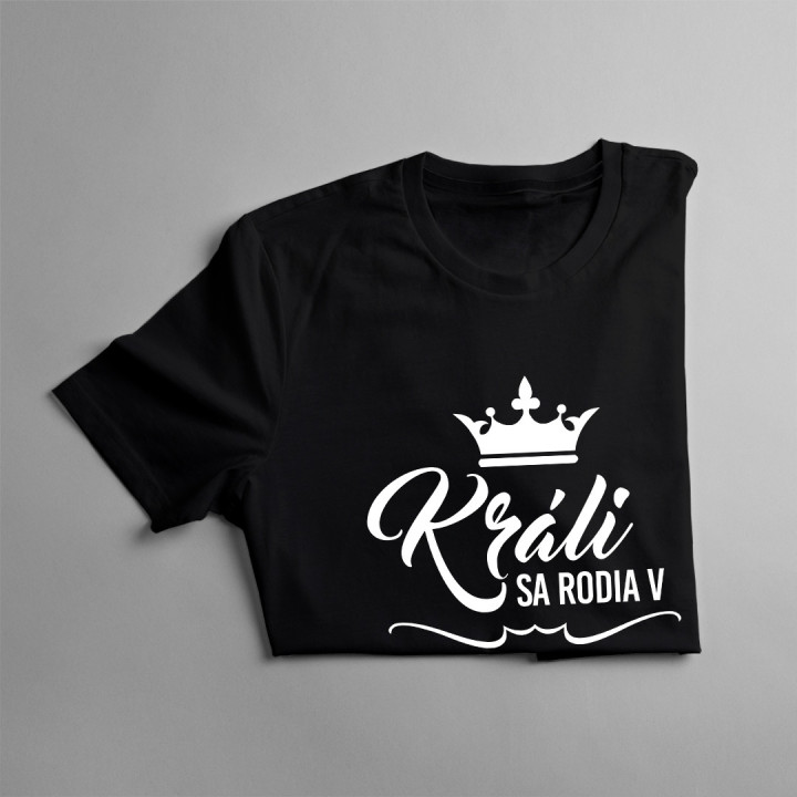 Králi sa rodia v marci - pánske tričko s potlačou