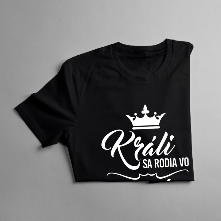 Králi sa rodia vo februári - pánske tričko s potlačou