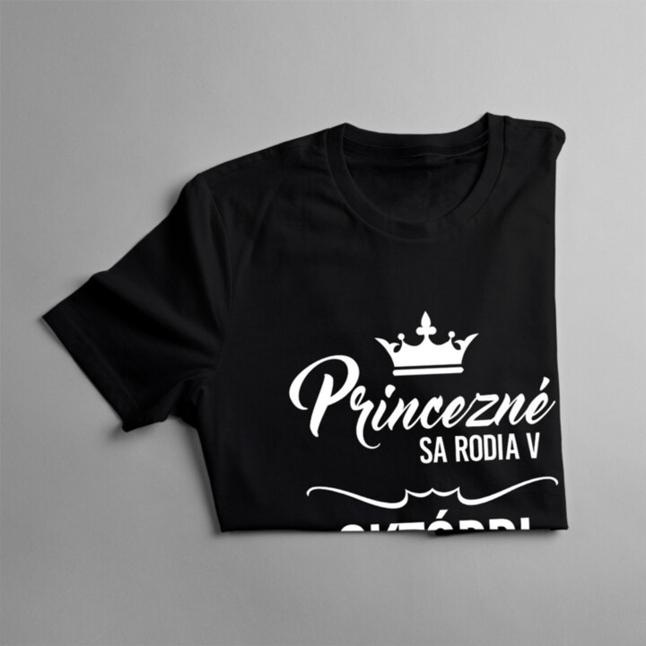 Princezné sa rodia v októbri - dámske tričko s potlačou