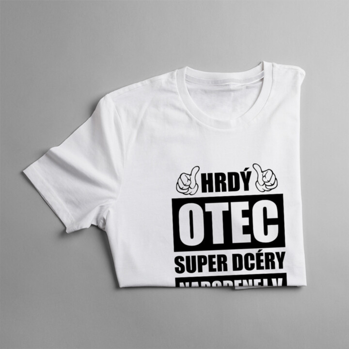 Hrdý otec super dcéry narodenej v novembri - pánske tričko s potlačou
