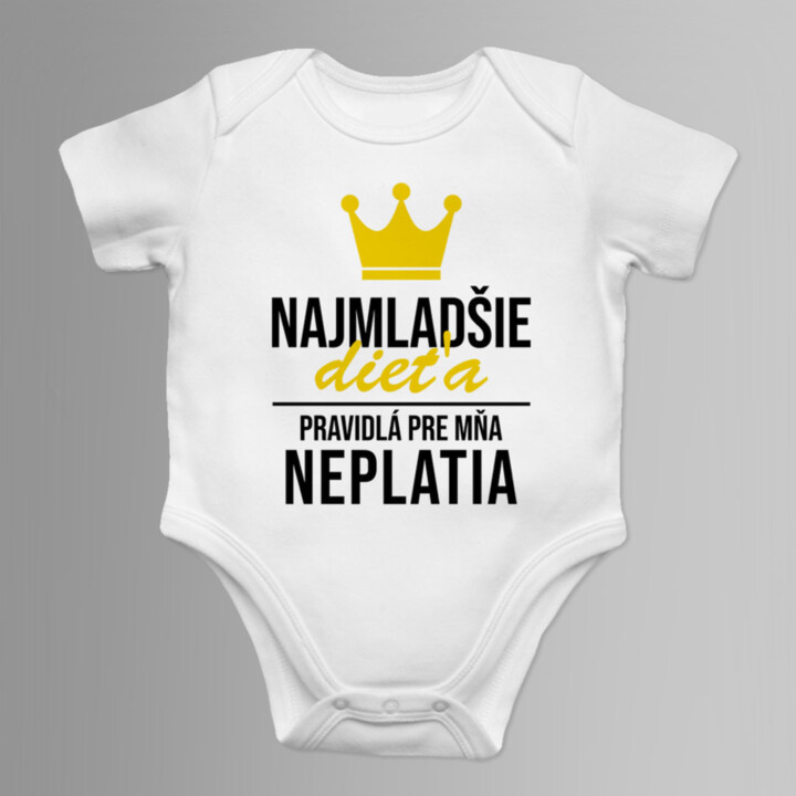 Najmladšie dieťa - pravidlá pre mňa neplatia - body s potlačou