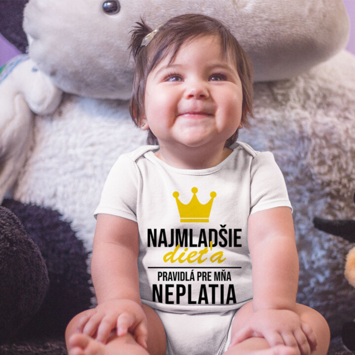 Najmladšie dieťa - pravidlá pre mňa neplatia - body s potlačou