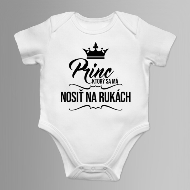 Princ, ktorý sa má nosiť na rukách - body s potlačou