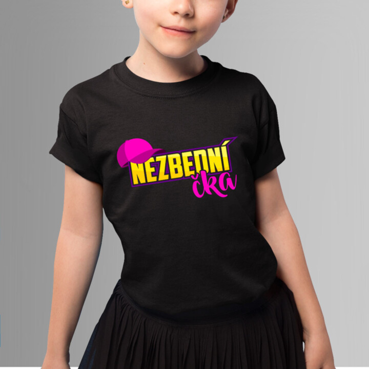 Nezbedníčka - detské tričko s potlačou