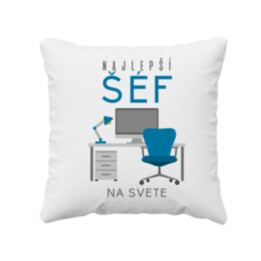 Najlepší šéf na svete - vankúš s potlačou