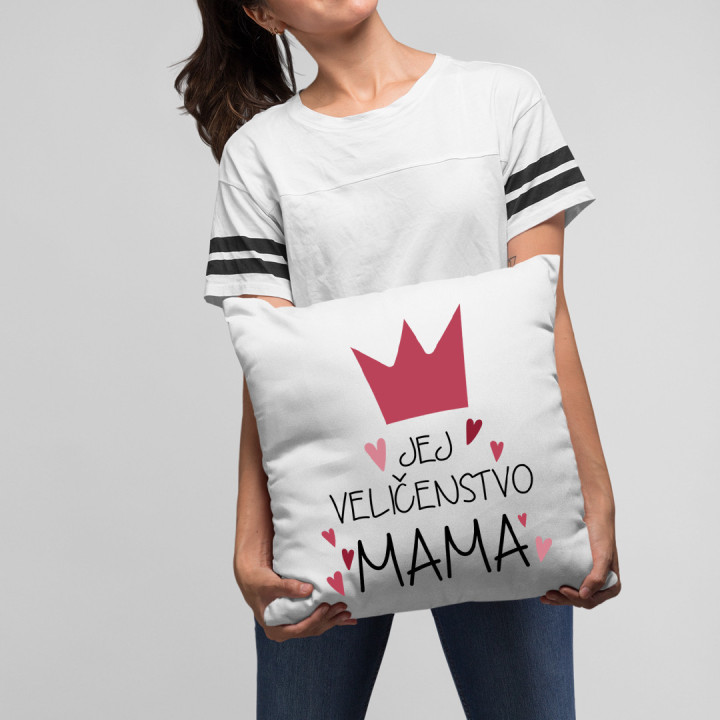 Jej veličenstvo mama - vankúš s potlačou
