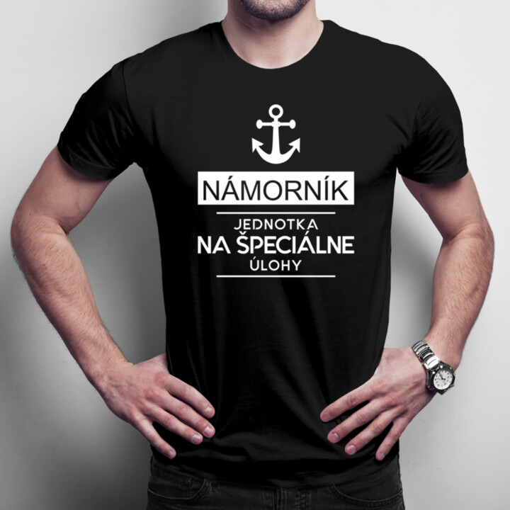 Námorník - jednotka na špeciálne úlohy - Pánske tričko s potlačou