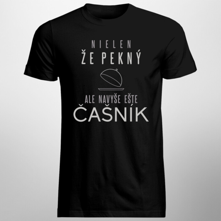 Nielen, že pekný, ale navyše ešte čašník - pánske tričko s potlačou