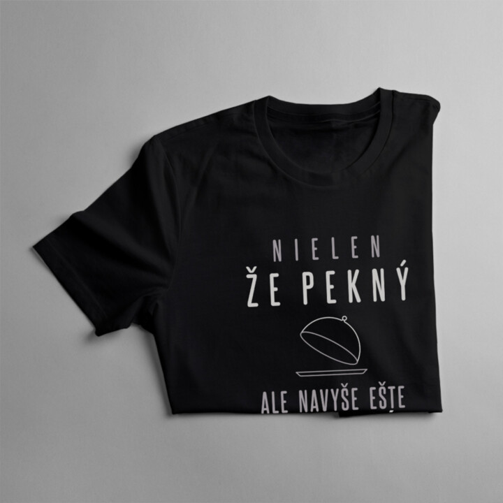 Nielen, že pekný, ale navyše ešte čašník - pánske tričko s potlačou