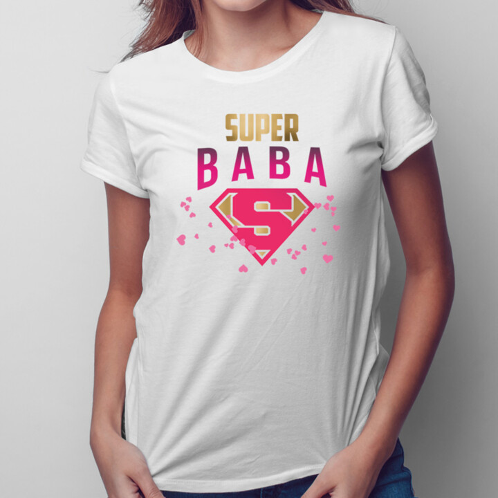 Super baba - dámske tričko s potlačou