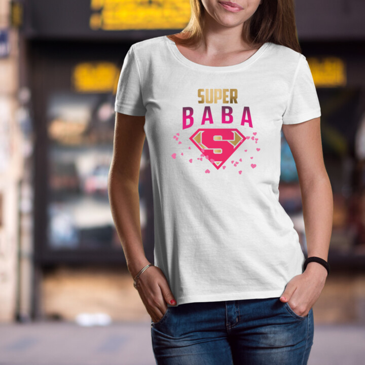 Super baba - dámske tričko s potlačou
