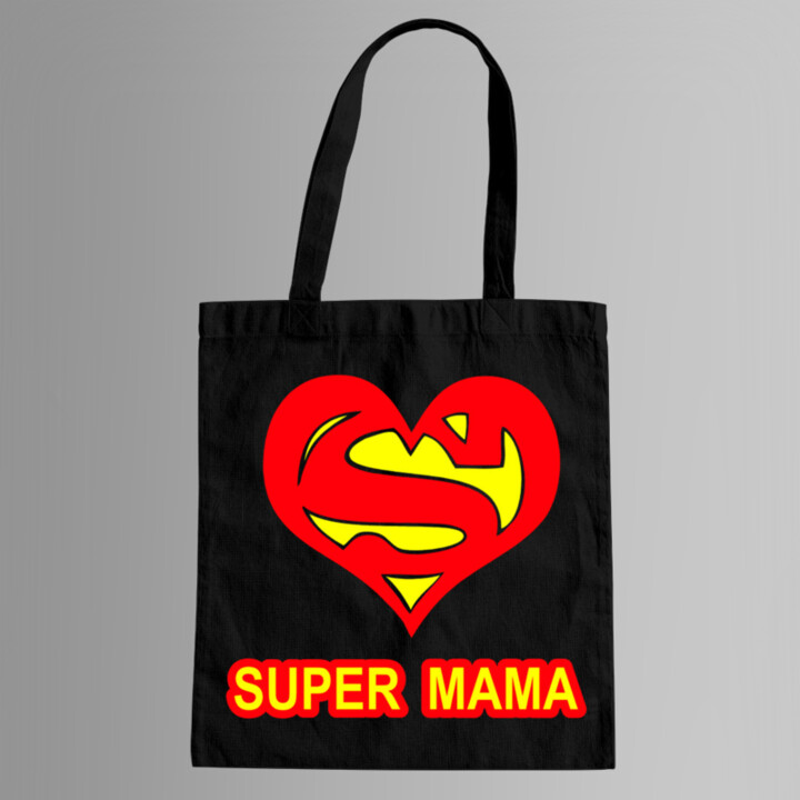 Super mama - taška s potlačou