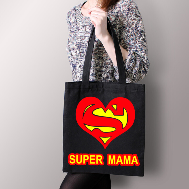 Super mama - taška s potlačou