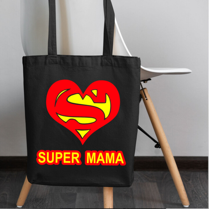 Super mama - taška s potlačou