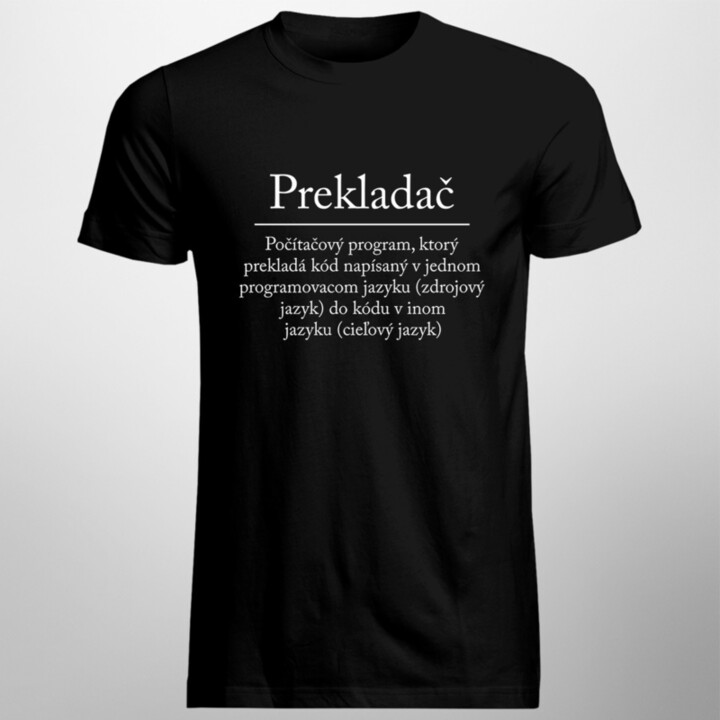 Prekladač - Pánske tričko s potlačou