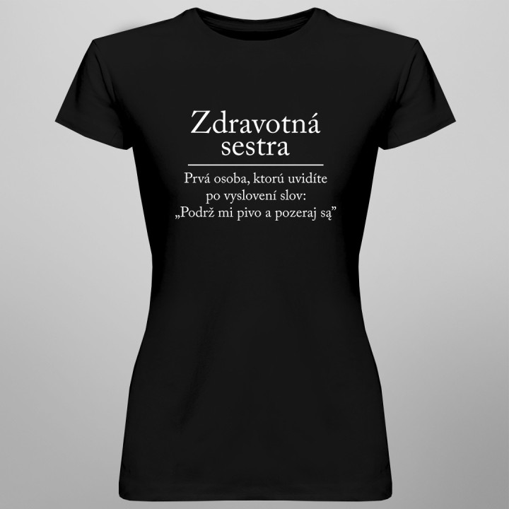 Zdravotná sestra - Dámske tričko s potlačou