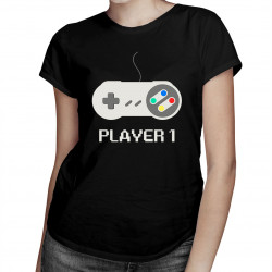 Player 1 v1 - dámske tričko s potlačou