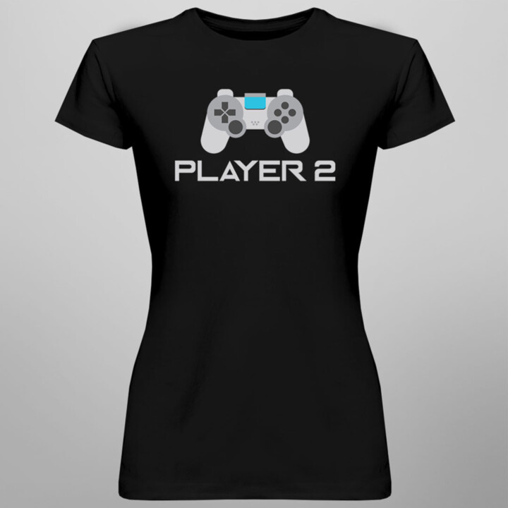 Player 2 v2 - Dámske tričko s potlačou