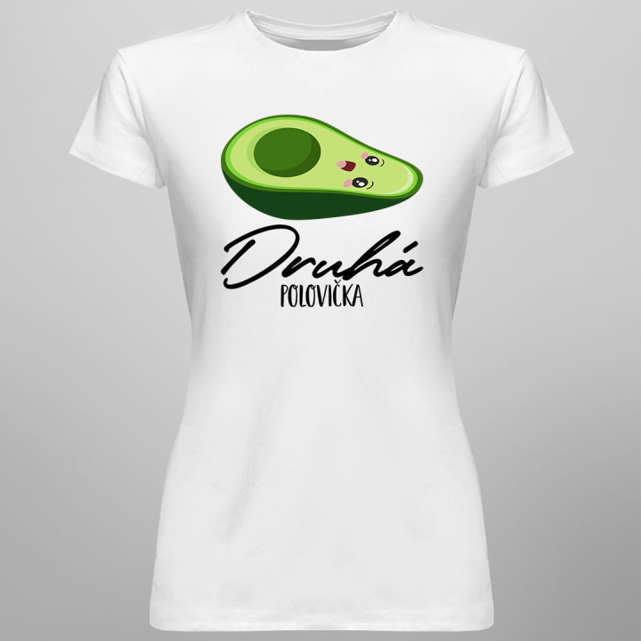 Druhá polovička v2 - Dámske tričko s potlačou