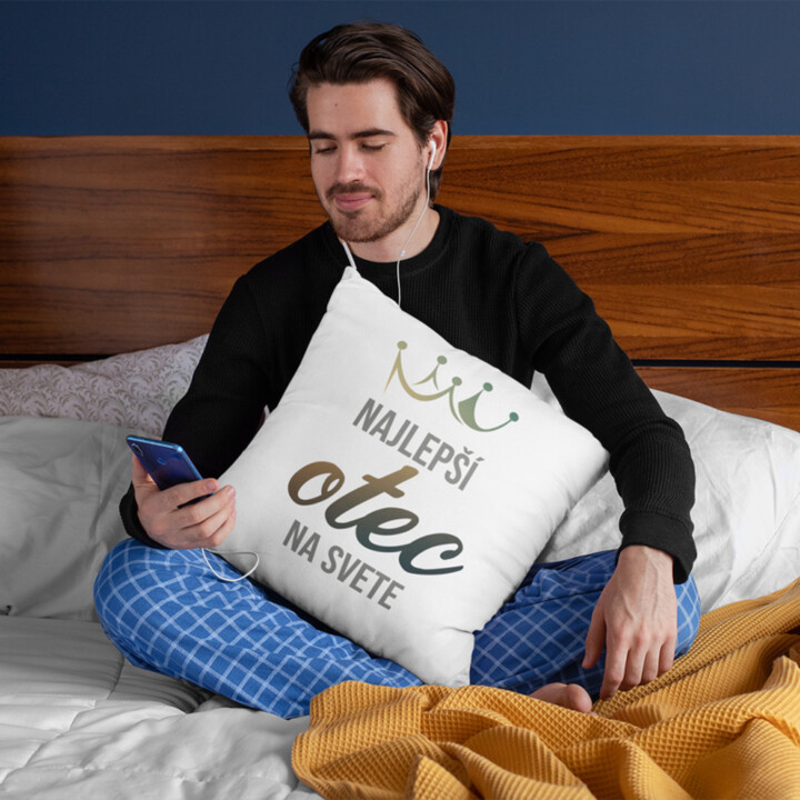 Najlepší otec na svete - vankúš s potlačou