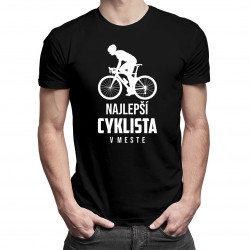 Najlepší cyklista v meste - Pánske tričko s potlačou