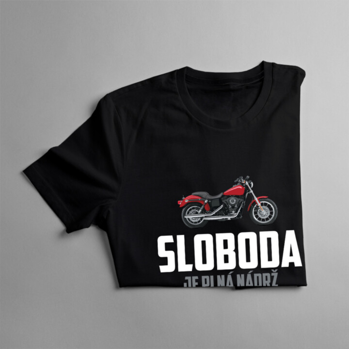 Sloboda je plná nádrž - pánske tričko s potlačou