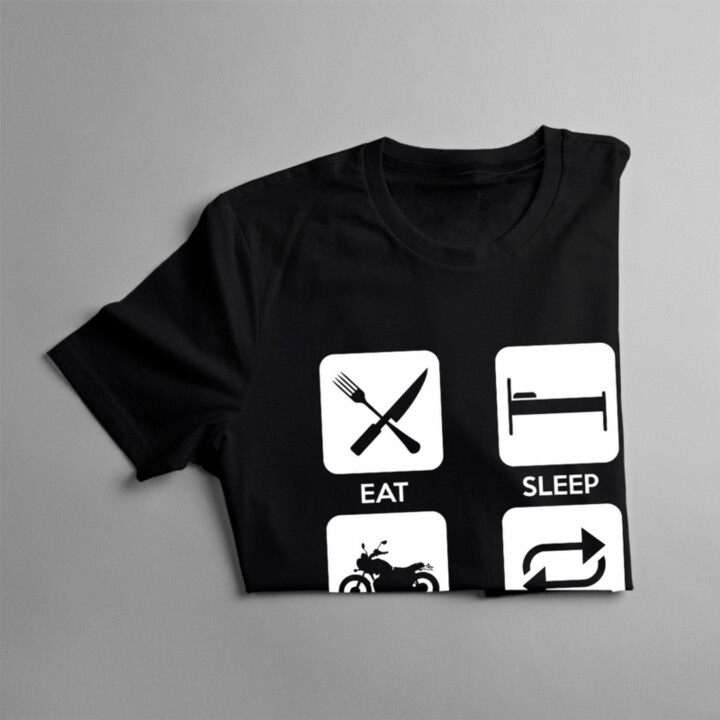 Eat sleep ride repeat - dámske tričko s potlačou