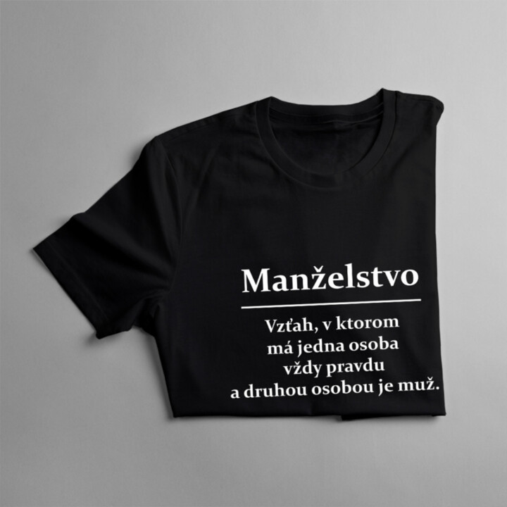 Manželstvo - dámske tričko s potlačou