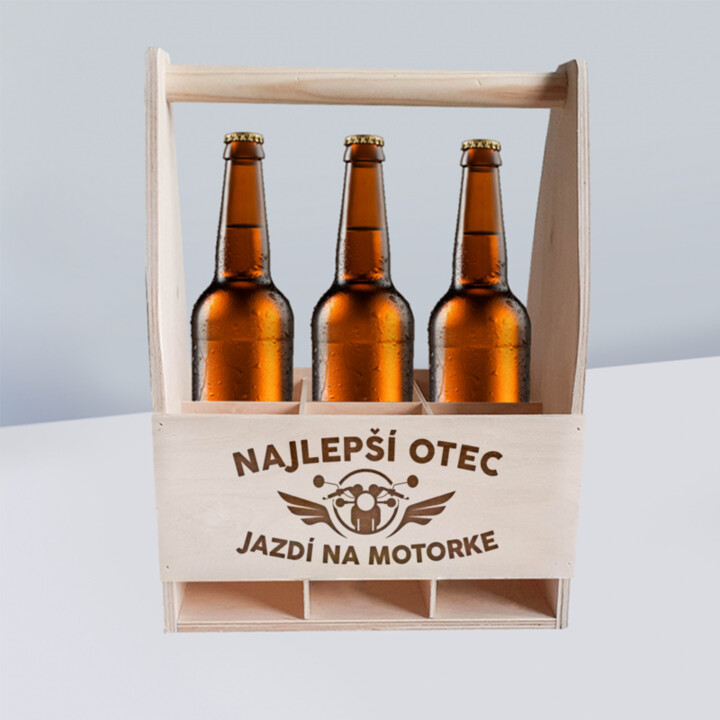 Najlepší otec jazdí na motorke - drevený nosič