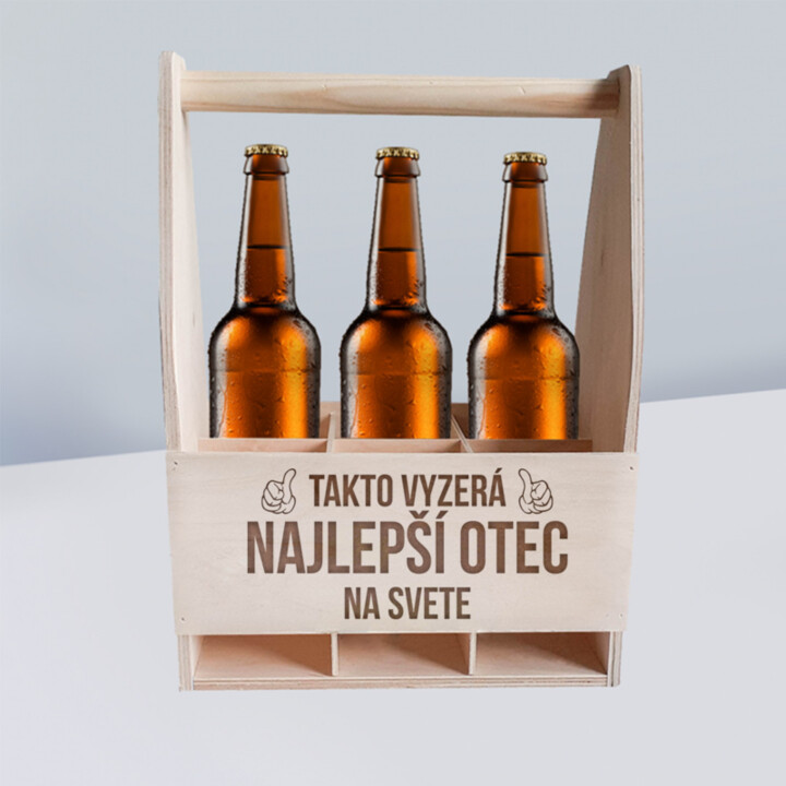 Takto vyzerá najlepší otec na svete - drevený nosič