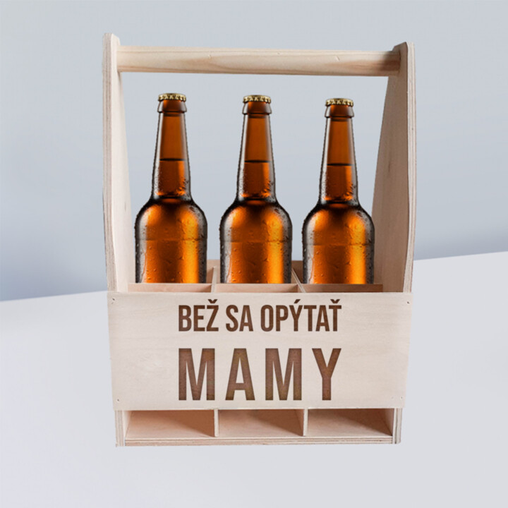 Bež sa opýtať mamy - drevený nosič
