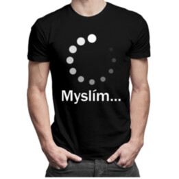 Myslím - Pánske tričko s potlačou
