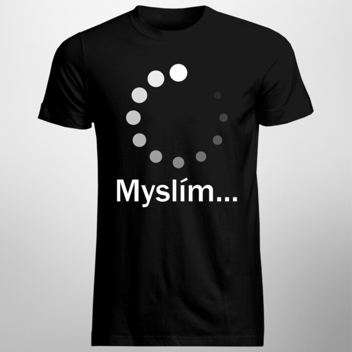 Myslím - Pánske tričko s potlačou