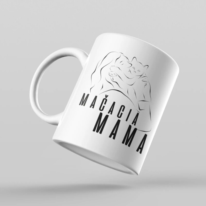 Mačacia mama - keramický hrnček s potlačou