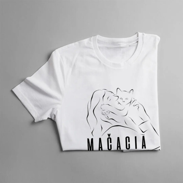 Mačacia mama - dámske tričko s potlačou