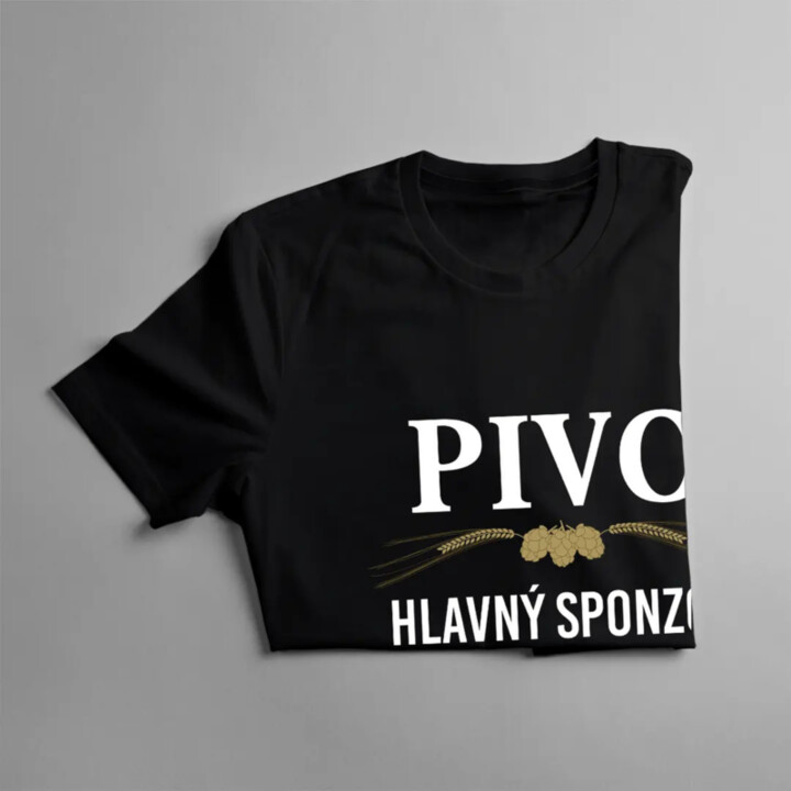 Pivo - hlavný sponzor dnešnej dobrej nálady - pánske tričko s potlačou