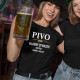 Pivo - hlavný sponzor dnešnej dobrej nálady - dámske tričko s potlačou