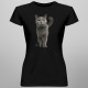 Britská mačka - dámske tričko s potlačou