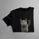Britská mačka - dámske tričko s potlačou