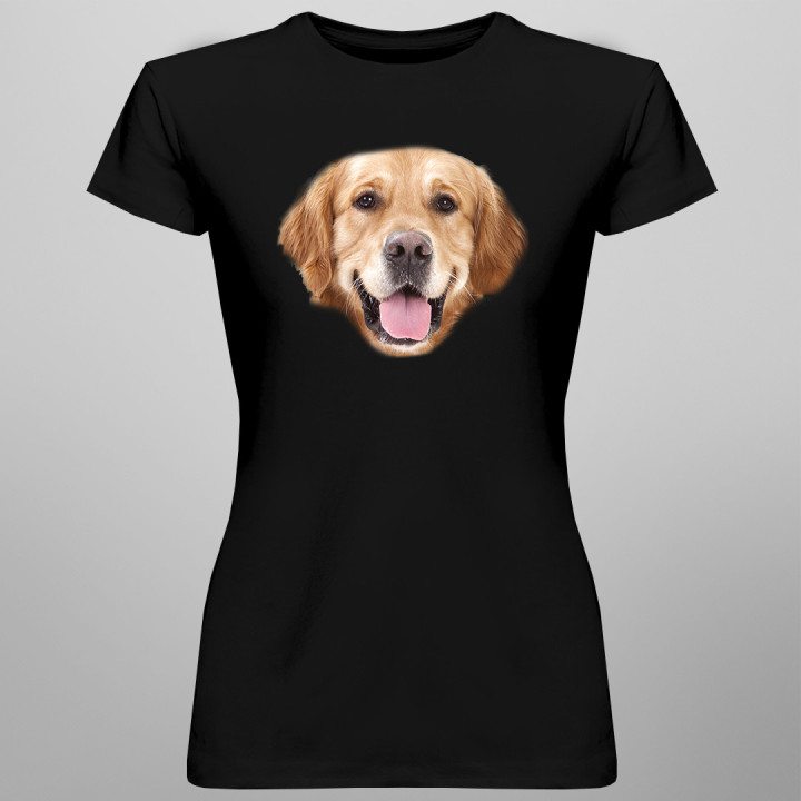 Golden retriever - dámske tričko s potlačou