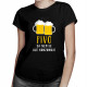 Pivo sa nepije, ale konzumuje - dámske tričko s potlačou